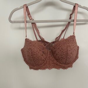 Aerie Lace Bralette in Warm Brown